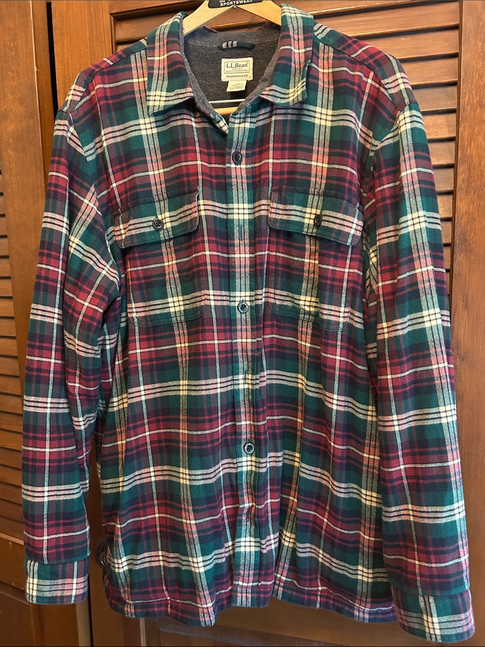 L.L. Bean Plaid Shirt Jacket